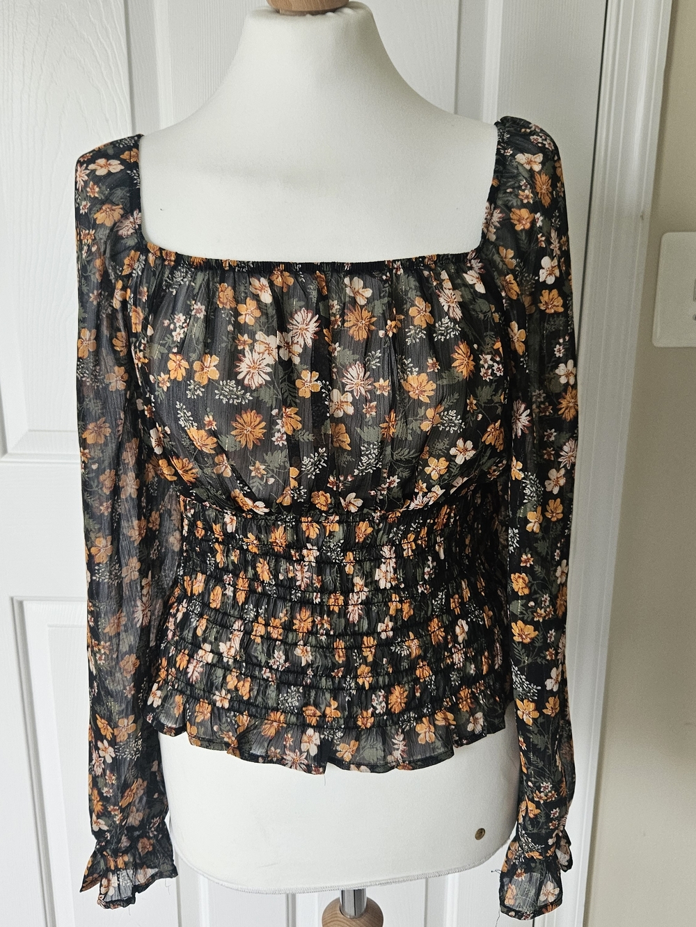Floral Off The Shoulder Blouse - M